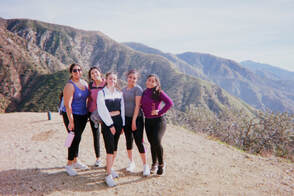 35mm picture of me and my friends at the top of our hike